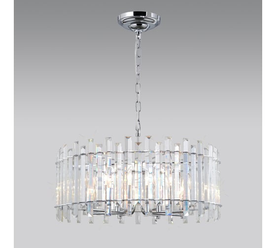 Подвесная хрустальная люстра Citilux Ингвар Хром CL334181