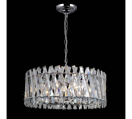 Подвесная хрустальная люстра Citilux Ингвар Хром CL334281