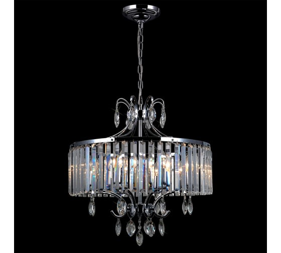 Подвесная хрустальная люстра Citilux Инга Хром CL335181