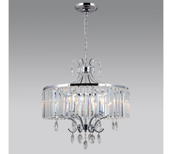 Подвесная хрустальная люстра Citilux Инга Хром CL335181
