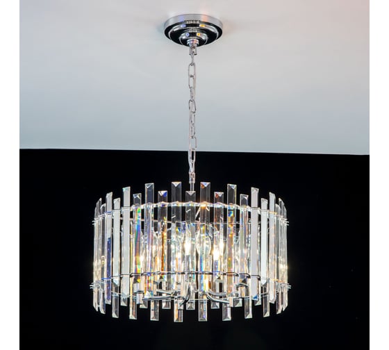 Подвесная хрустальная люстра Citilux Ингвар Хром CL334161