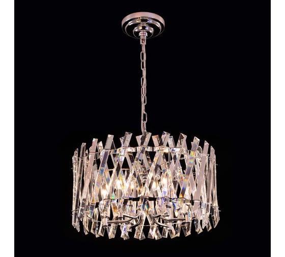 Подвесная хрустальная люстра Citilux Ингвар Хром CL334261