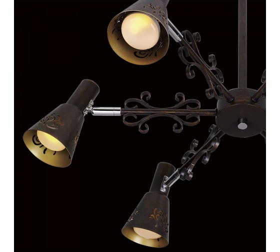 Люстра на штанге Citilux Дункан Коричневая CL529161