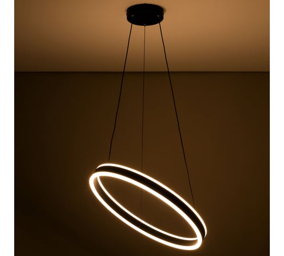 Подвесная люстра с пультом Citilux Дуэт LED Чёрная CL719501