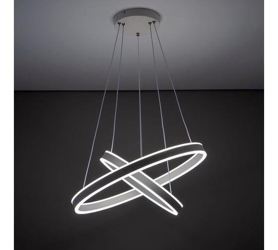 Подвесная люстра с пультом Citilux Дуэт LED Белая CL719640