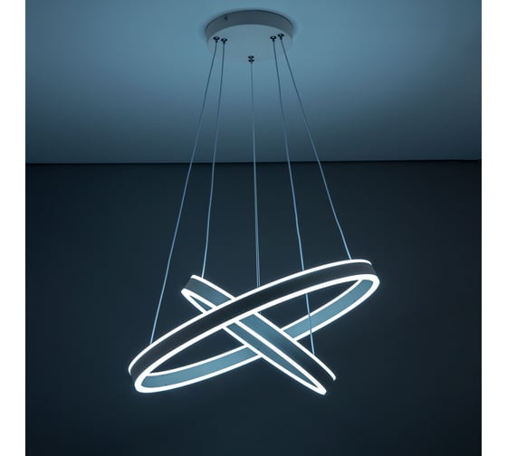 Подвесная люстра с пультом Citilux Дуэт LED Белая CL719640