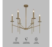 Потолочный светильник Eurosvet 60142/6 латунь a061930