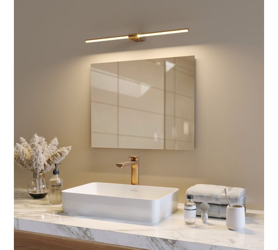 Настенный светодиодный светильник Elektrostandard 40125/led/ luar латунь a062893