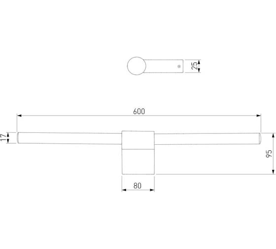 Настенный светодиодный светильник Elektrostandard 40125/led/ luar латунь a062893