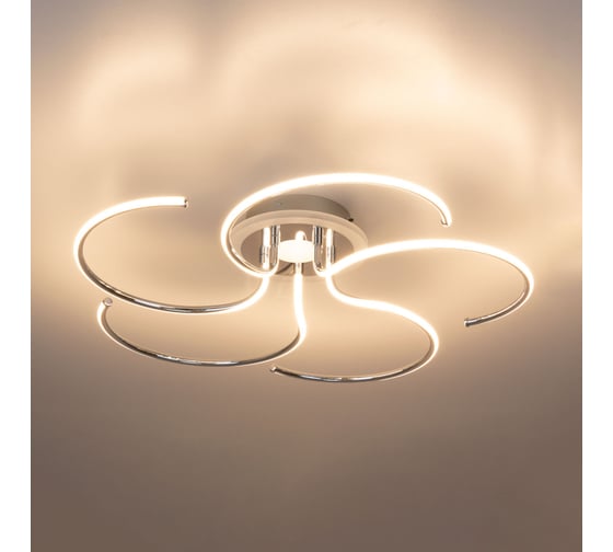 Люстра с пультом Citilux Джемини LED RGB Хром CL229251E