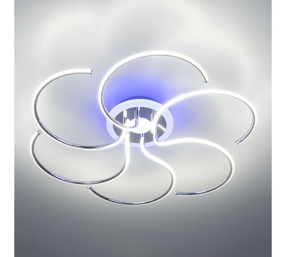 Люстра с пультом Citilux Джемини LED RGB Хром CL229261E