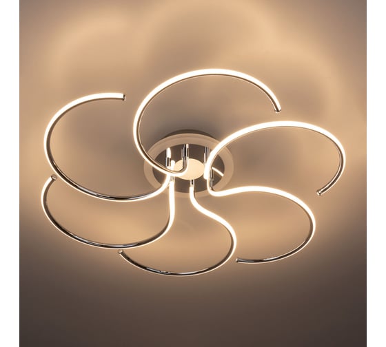 Люстра с пультом Citilux Джемини LED RGB Хром CL229261E