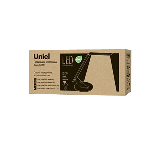 Светодиодный светильник Uniel TLD-509 White/LED/840Lm/4COLOR/Dimer/USB 8946