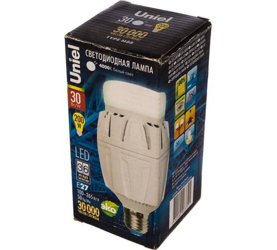 Светодиодная энергосберегающая лампа Uniel Venturo LED-M88-30W/NW/E27/FR ALV01WH 8981