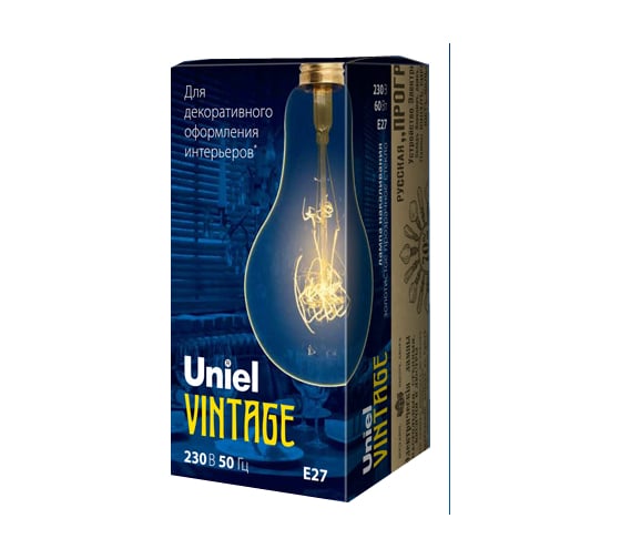 Лампа накаливания Uniel VINTAGE IL-V-A95-60/GOLDEN/E27 SW01 UL-00000477