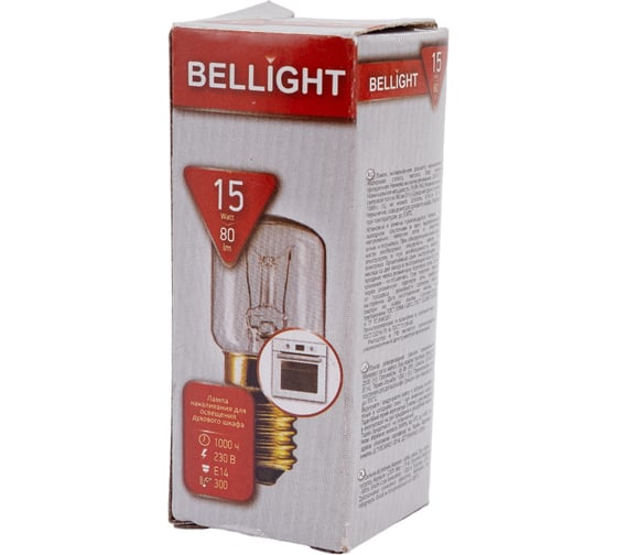 Лампа накаливания для бытовых приборов BELLIGHT PS25 230V 15 W E14 85637130