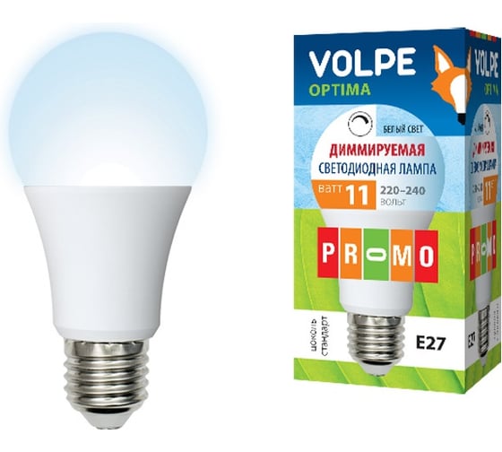 Светодиодная диммируемая лампа Volpe LED-A60-11W/NW/E27/FR/DIM/O 10693 1