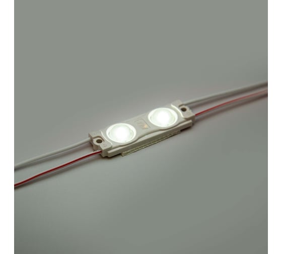 Светодиодный модуль ELF 2smd диод 2835, с линзой, 160гр.,12В, ip 65, std, белый (упак 100 шт) ELF-2SMDstd W (100)