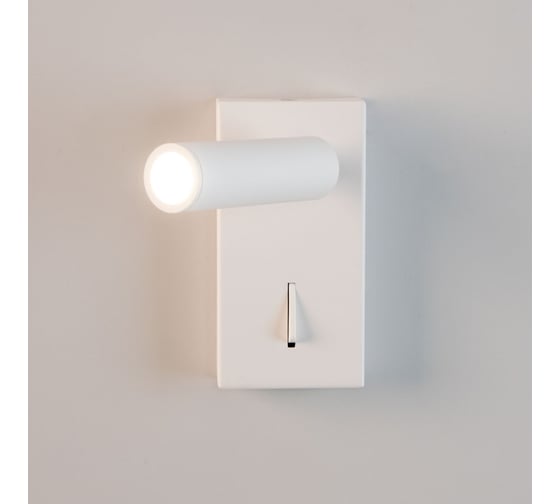 Поворотный спот с выключателем Citilux Декарт LED белый CL704350