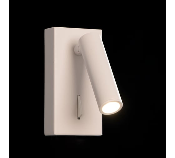Поворотный спот с выключателем Citilux Декарт LED белый CL704350