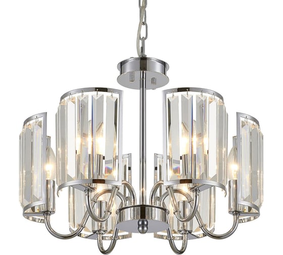 Хрустальная подвесная люстра Citilux Грета Хром CL333161