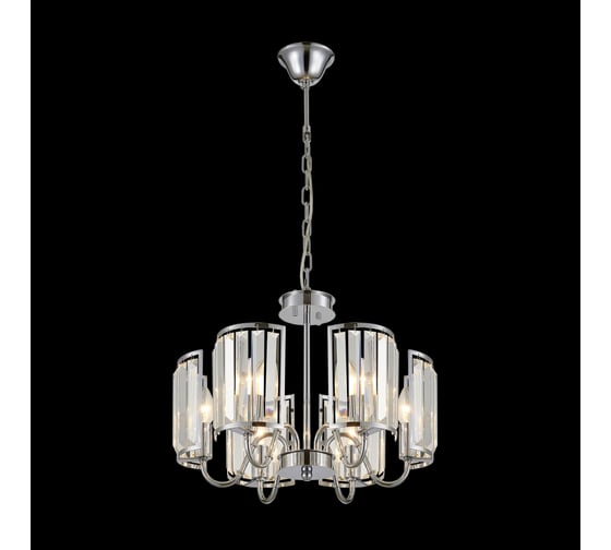 Хрустальная подвесная люстра Citilux Грета Хром CL333161