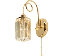 Хрустальное бра Citilux Синди с выключателем Золото CL330312