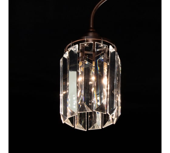Хрустальная люстра Citilux Синди Коричневая CL330153