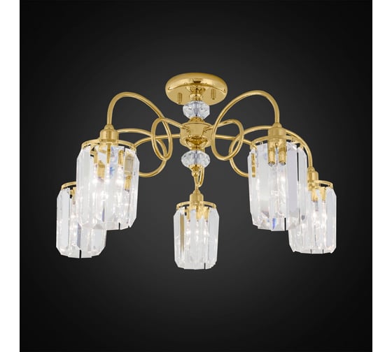 Хрустальная люстра Citilux Синди Золото CL330152