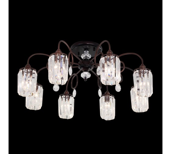 Хрустальная люстра Citilux Синди Коричневая CL330183