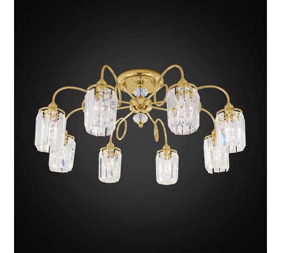 Хрустальная люстра Citilux Синди Золото CL330182