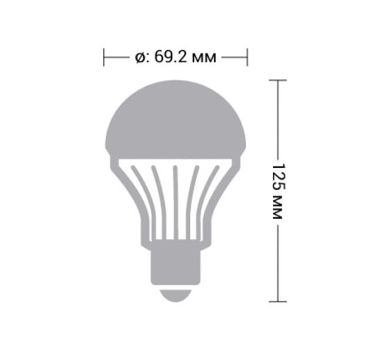 Светодиодная диммируемая лампа X-flash XF-BGD-E27-13W-3000K-220V 43545
