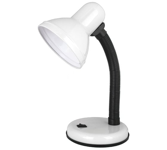 Настольный светильник, белый, 230V, 60W Ultraflash UF-301P С01 12367