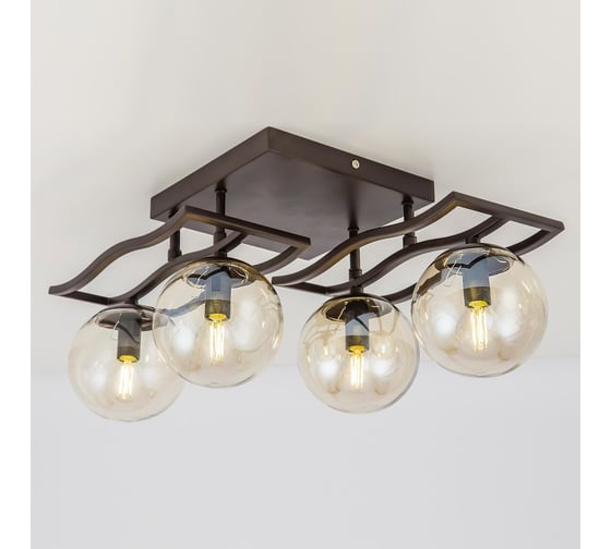 Потолочная люстра Citilux Бриз венге CL106245