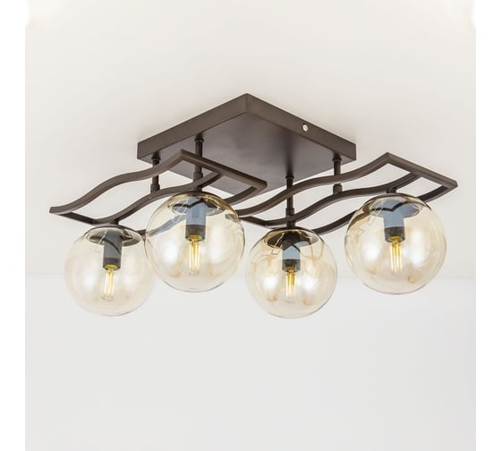 Потолочная люстра Citilux Бриз венге CL106245