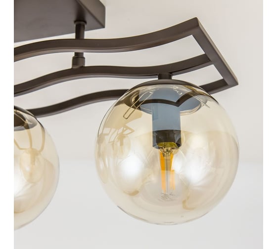 Потолочная люстра Citilux Бриз венге CL106245