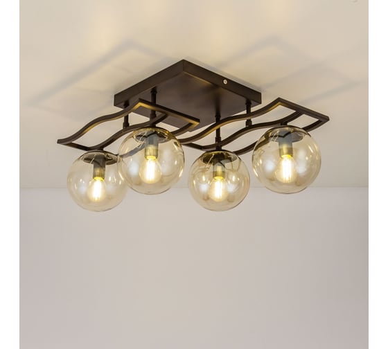Потолочная люстра Citilux Бриз венге CL106245