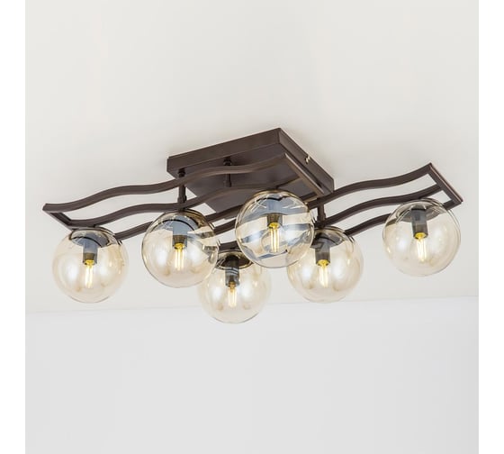 Потолочная люстра Citilux Бриз венге CL106265