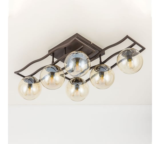 Потолочная люстра Citilux Бриз венге CL106265