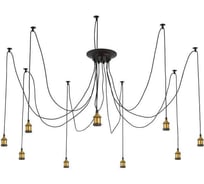 Люстра Citilux Эдисон паук венге бронза CL451091