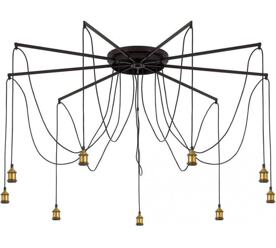 Люстра Citilux Эдисон паук венге бронза CL451291 1