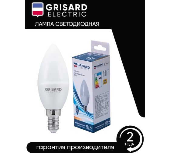 Светодиодная лампа Grisard Electric свеча С35 E14 11Вт 4000K GRE-002-0110(1)