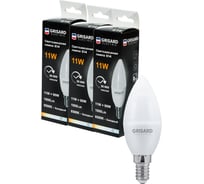 Светодиодная лампа Grisard Electric свеча С35 E14 11Вт 6500K (3 штуки) GRE-002-0111(3)