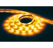 Cветодиодная LED лента FERON 30SMD(5050)/м, 7.2Вт/м, 5м, IP65, 12V, желтый LS607 27691