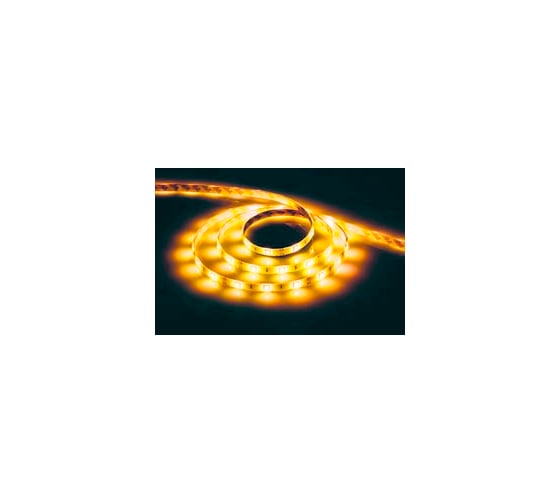 Cветодиодная LED лента FERON 30SMD(5050)/м, 7.2Вт/м, 5м, IP65, 12V, желтый LS607 27691