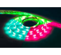 Cветодиодная LED лента FERON 30SMD(5050)/м, 7.2Вт/м, 5м, IP65, 12V, RGB LS607 27649
