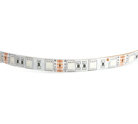 Cветодиодная LED лента FERON 60SMD(5050)/м, 14.4Вт/м, 5м, IP65, 12V, RGB LS607 27651