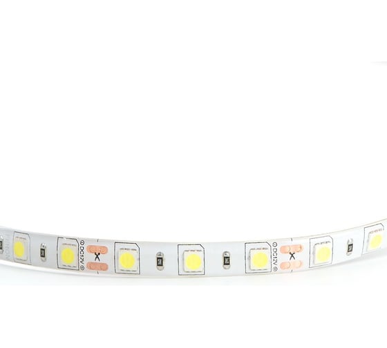 Cветодиодная LED лента FERON 60SMD(5050)/м, 14.4Вт/м, 5м, IP65, 12V, холодный белый LS607 27652