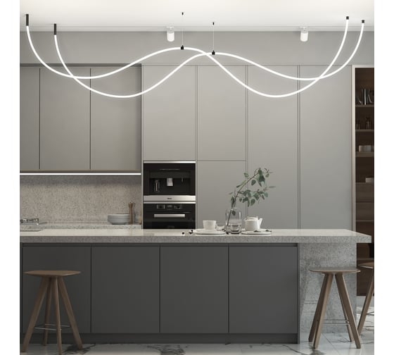 Подвесной трос Elektrostandard для круглого гибкого неона full light (2м) черный a063441