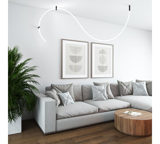 Гибкий неон Elektrostandard 336led 12w ip20 4200k full light круглый дневной белый, 3 м a063424